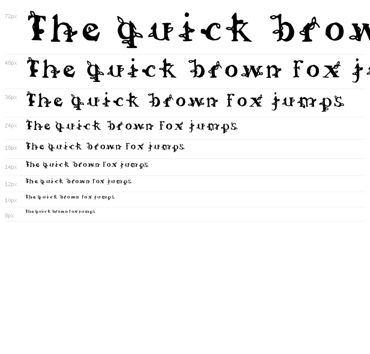 Christmas Serif Regular Waterfall