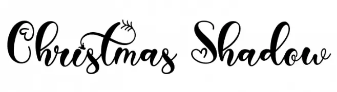 Christmas Shadow baixar fontes gratis