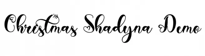 Christmas Shadyna Demo baixar fontes gratis