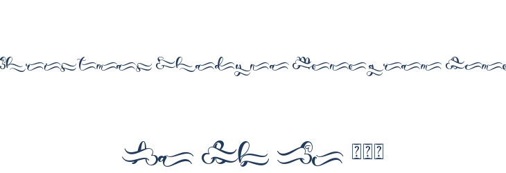 Christmas Shadyna Monogram Demo Font Preview