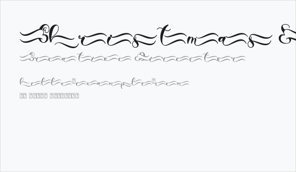 Christmas Shadyna Monogram Demo Business Card