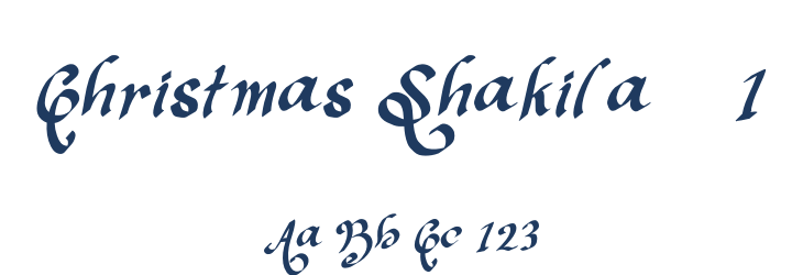 Christmas Shakila - 1 Font Preview
