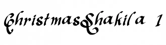 Christmas Shakila - 1 Frei Schriftart Herunterladen