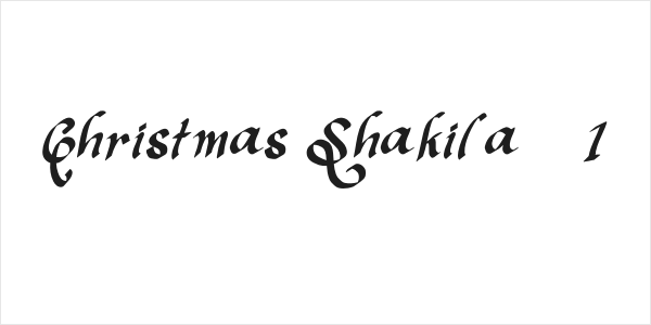 Christmas Shakila - 1 Logo