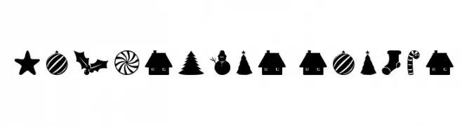 Christmas Shapes  لخطوط تنزيل