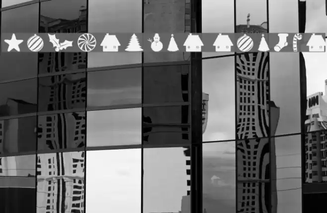 Christmas Shapes Font examples