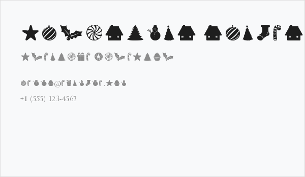 Christmas Shapes Business Card