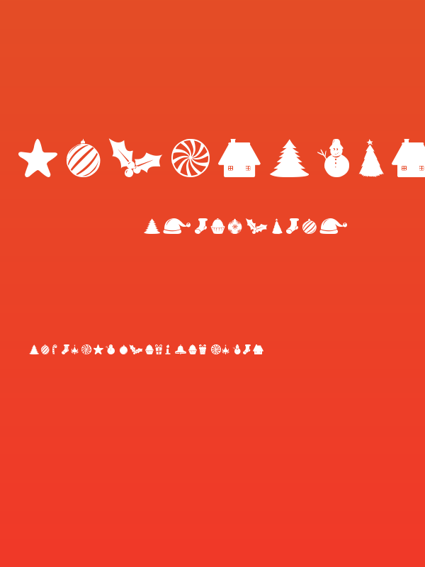 Christmas Shapes Poster