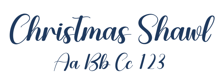 Christmas Shawl Font Preview
