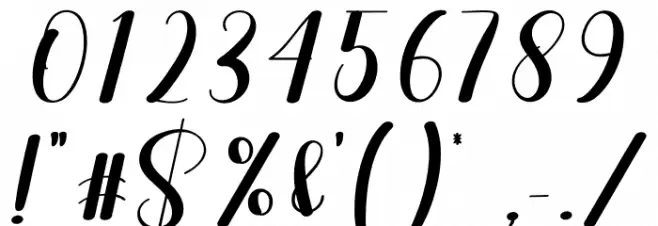 Christmas Shawl Font OTHER CHARS