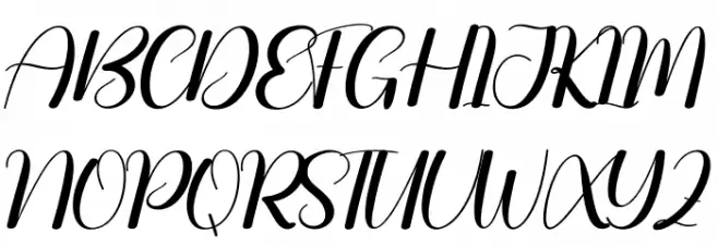 Christmas Shawl Font UPPERCASE