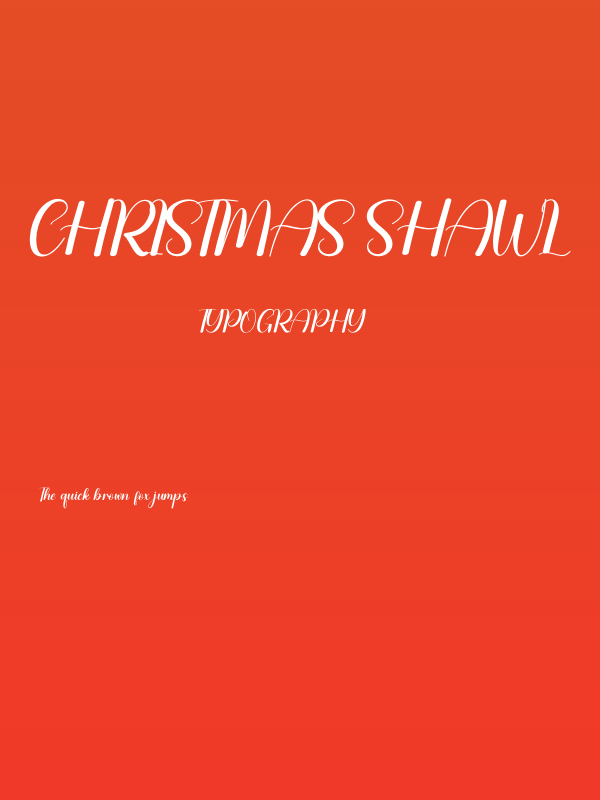 Christmas Shawl Poster