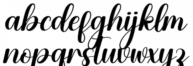 Christmas Shawl Font LOWERCASE