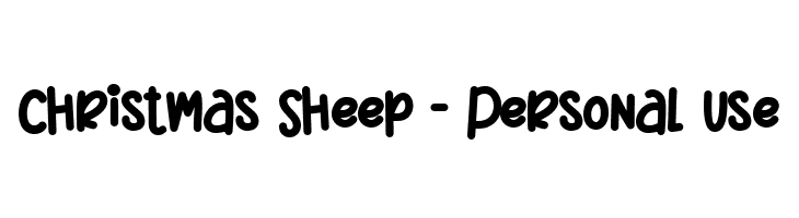 Christmas Sheep - Personal Use  Descarca Fonturi Gratis