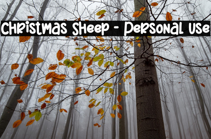 Christmas Sheep - Personal Use Example 1