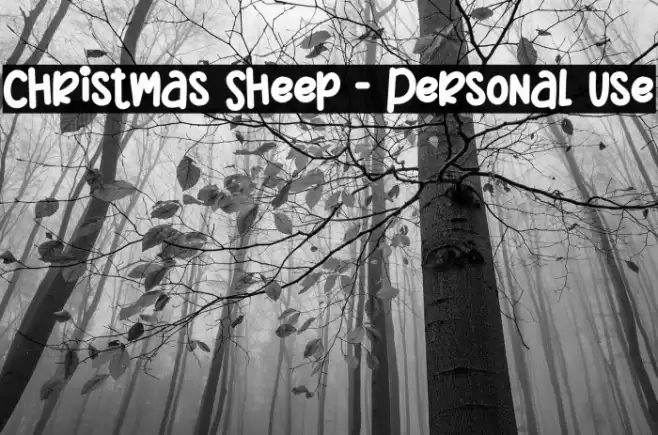 Christmas Sheep - Personal Use Font examples
