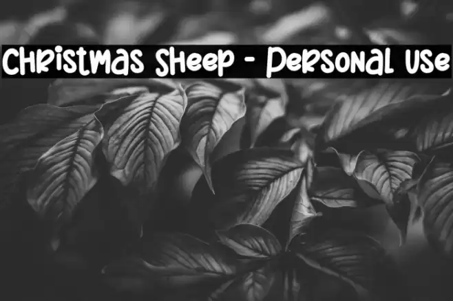 Christmas Sheep - Personal Use Font examples