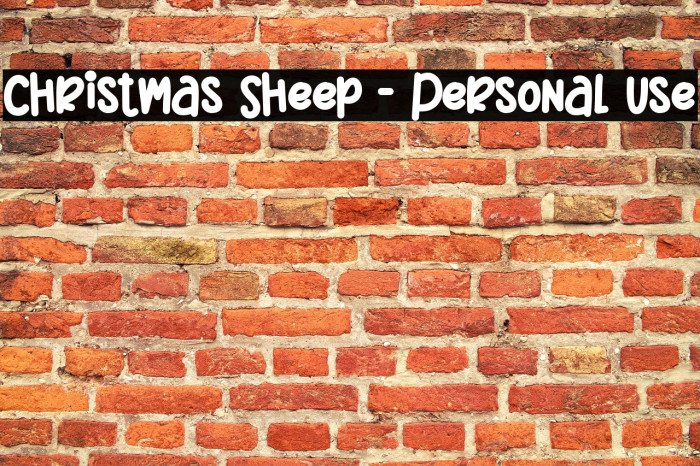 Christmas Sheep - Personal Use Example 3