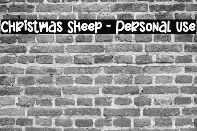 Christmas Sheep - Personal Use Font examples