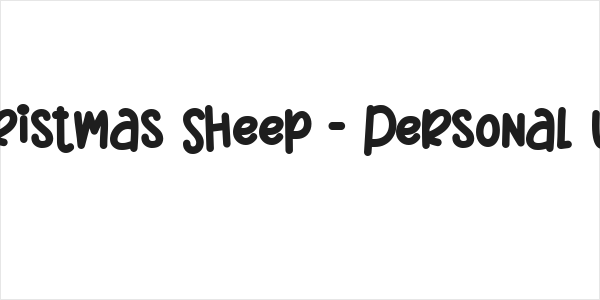 Christmas Sheep - Personal Use Logo
