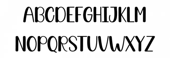 Christmas Shoes フォント 大文字