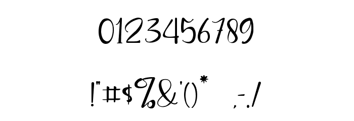 Christmas Signature Font OTHER CHARS