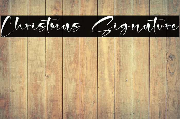 Christmas Signature Example 1