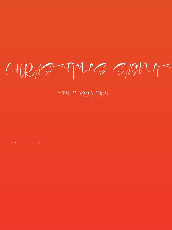 Christmas Signature Poster