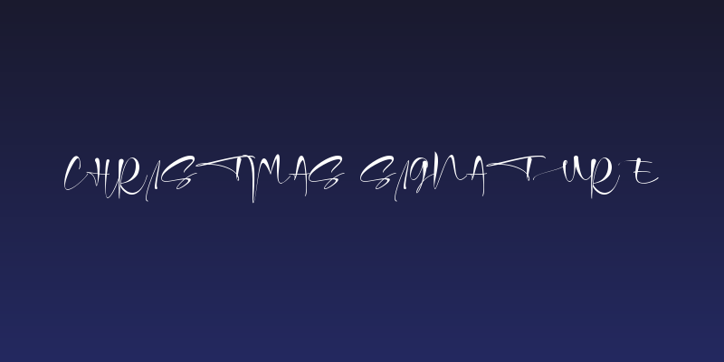 Christmas Signature Social Header