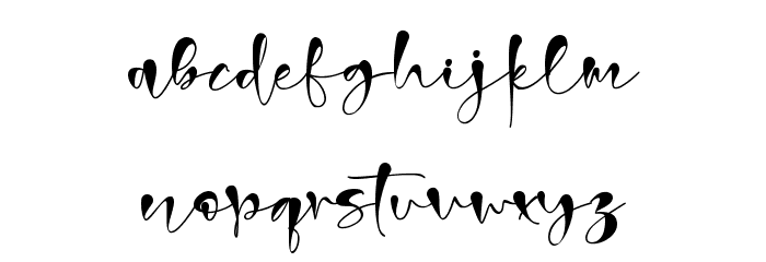 Christmas Signature Font LOWERCASE