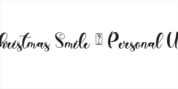 Christmas Smile - Personal Use Logo