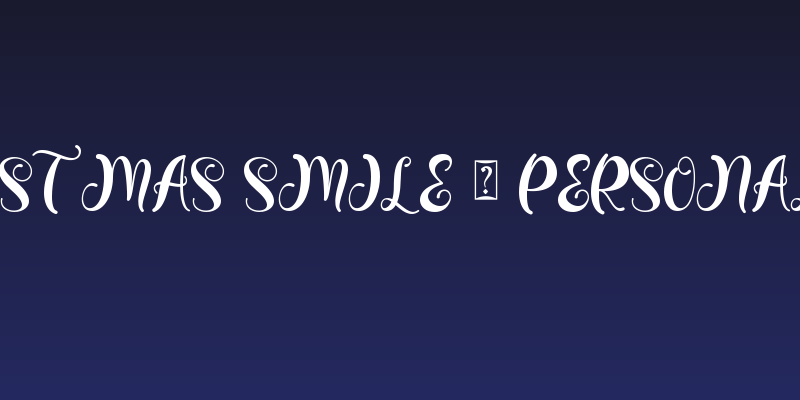 Christmas Smile - Personal Use Social Header