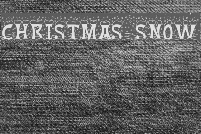 Christmas Snow Font examples