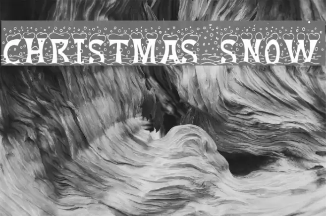 Christmas Snow Font examples