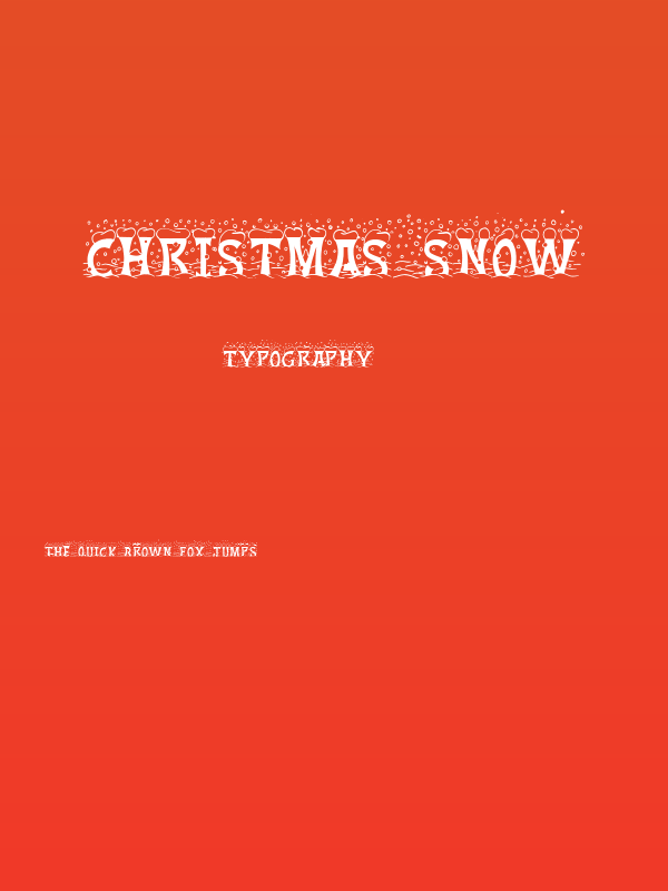 Christmas Snow Poster