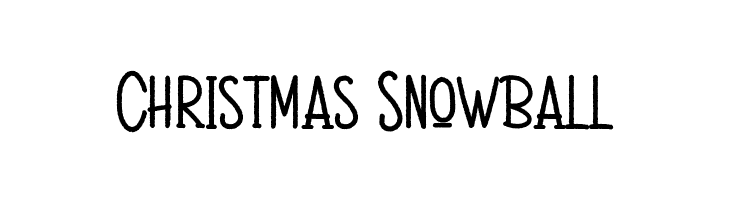 Christmas Snowball  フリーフォントのダウンロード
