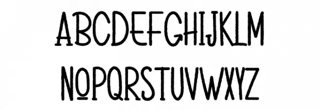 Christmas Snowball Font UPPERCASE