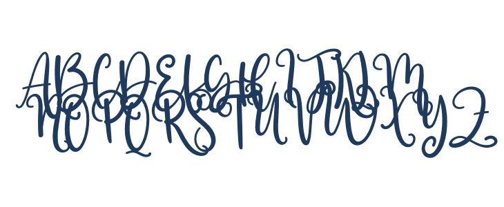 Christmas Snowfall Uppercase