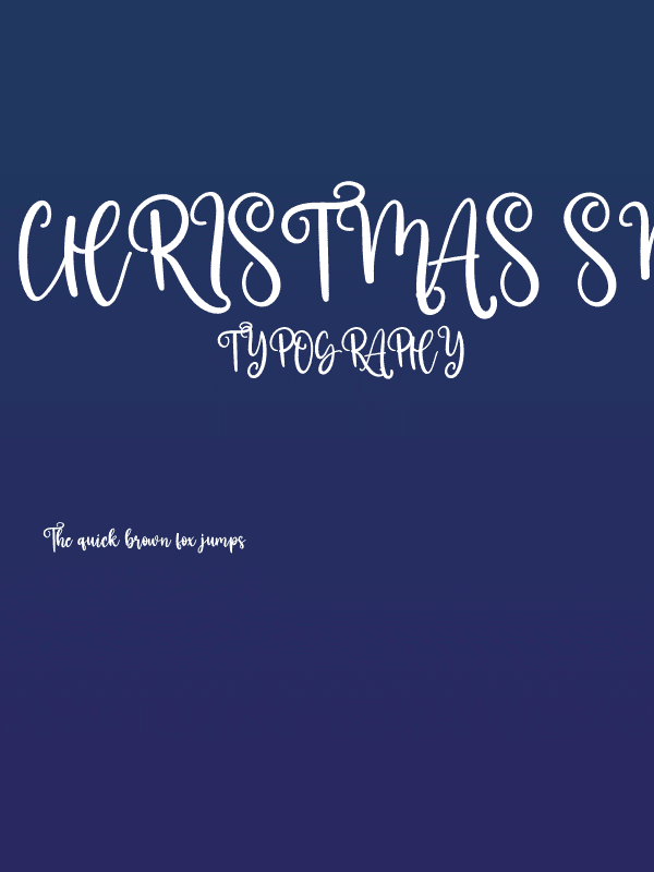 Christmas Snowfall Poster