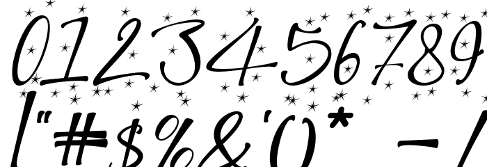 Christmas Snowflake Italic Font OTHER CHARS
