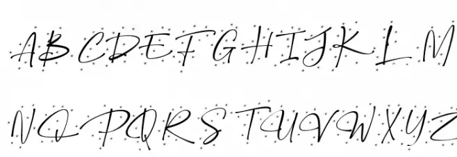 Christmas Snowflake Italic फ़ॉन्ट अपरकेस