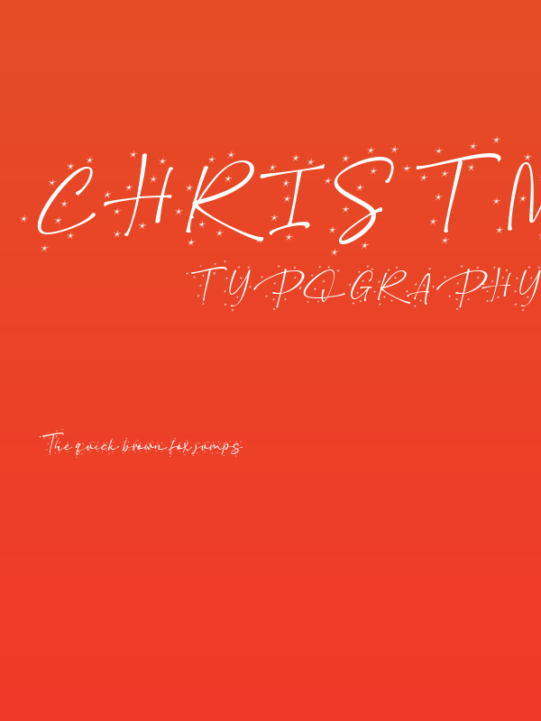 Christmas Snowflake Italic Poster