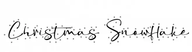 Christmas Snowflake  baixar fontes gratis
