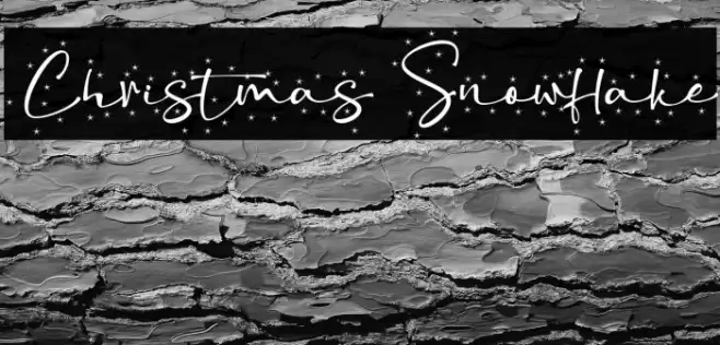 Christmas Snowflake Font examples