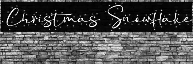 Christmas Snowflake Font examples