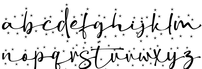 Christmas Snowflake Schriftart Kleinbuchstaben