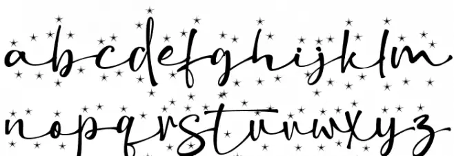 Christmas Snowflake Schriftart Kleinbuchstaben