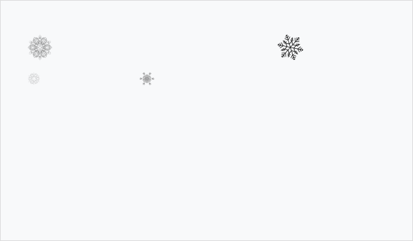 Christmas Snowflakes Business Card