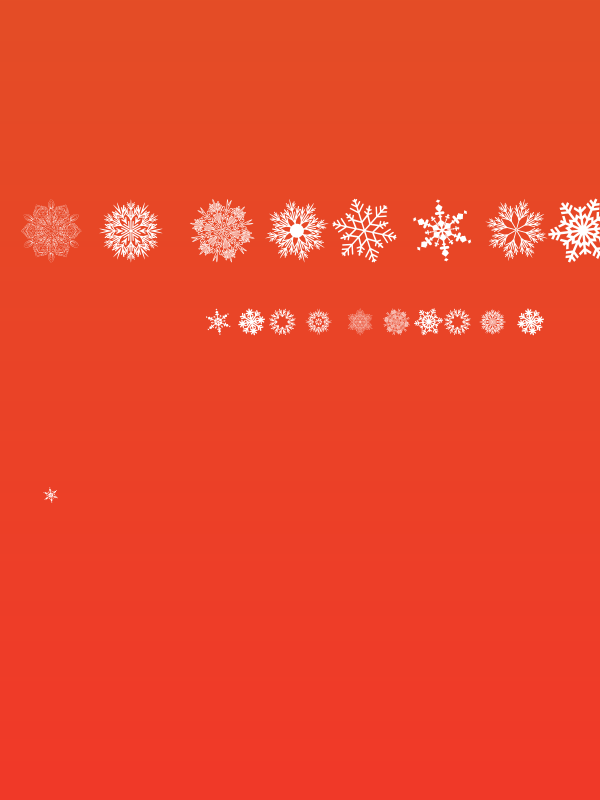 Christmas Snowflakes Poster