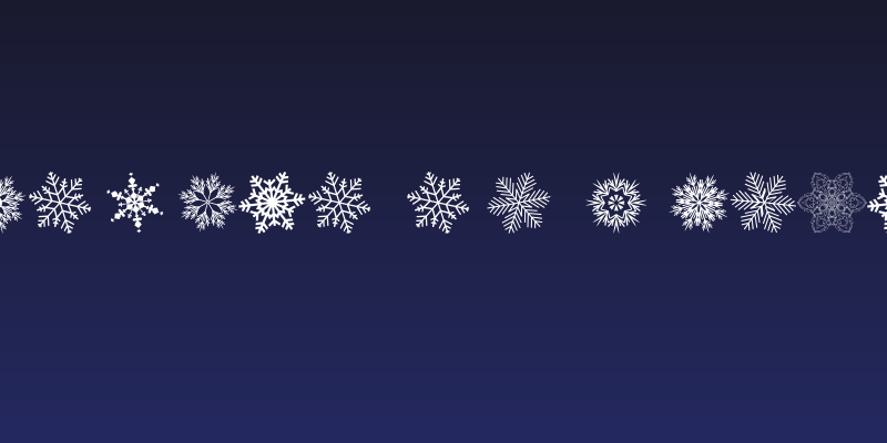 Christmas Snowflakes Social Header